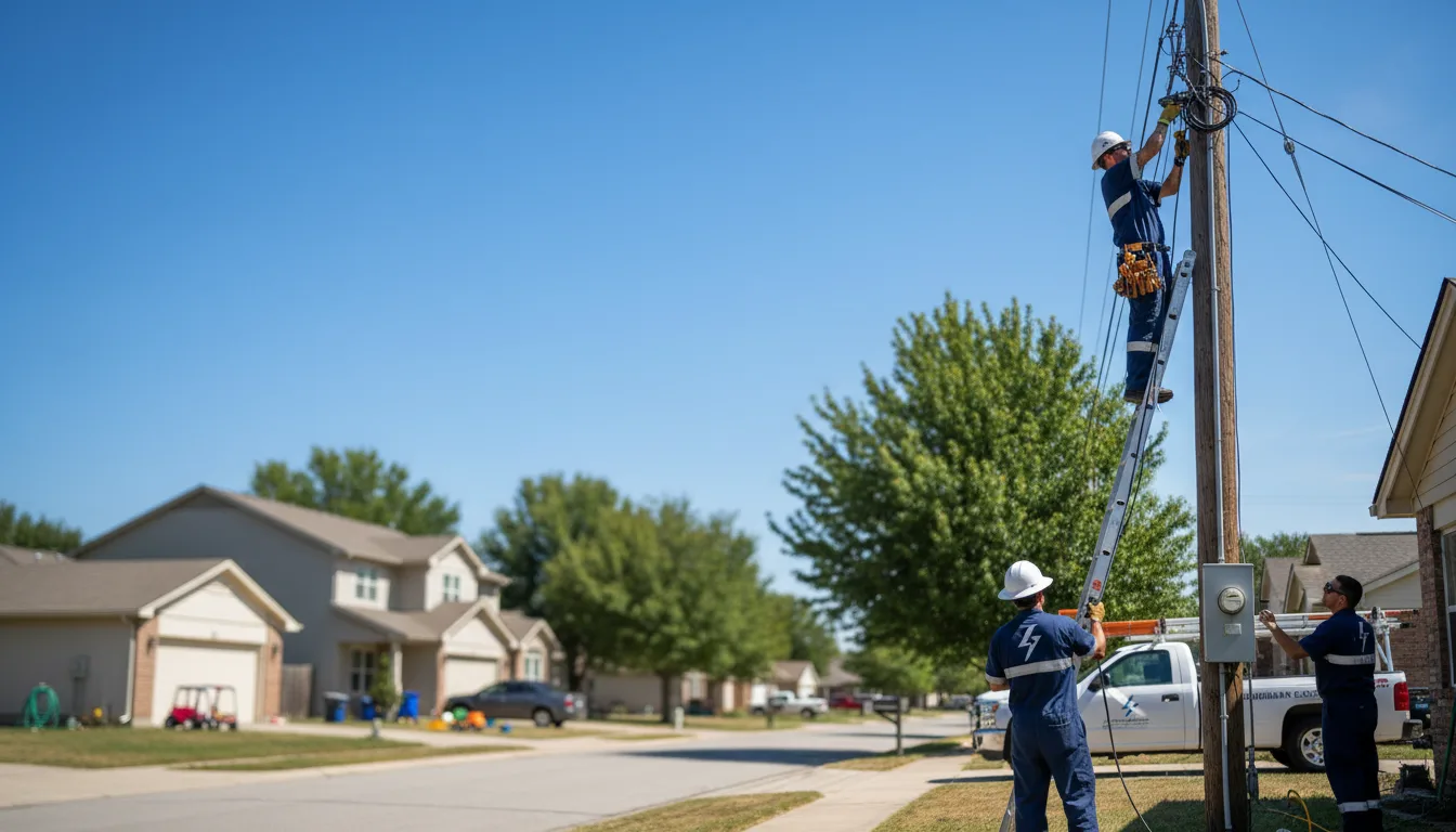 Residential electrician providing installation services in Murdock, KS